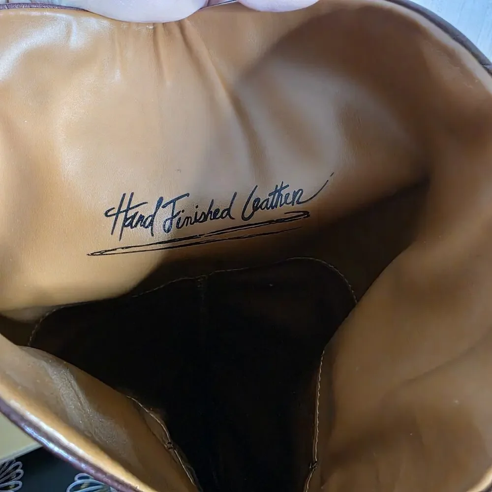 Franco Sarto Battina Brown Leather Over the Knee Boots Riding Tall - 7.5 M